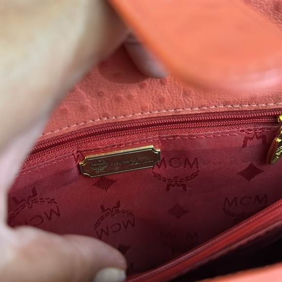 Vintage MCM Germany Handbag Ostrich Leather - Picture 10 of 10